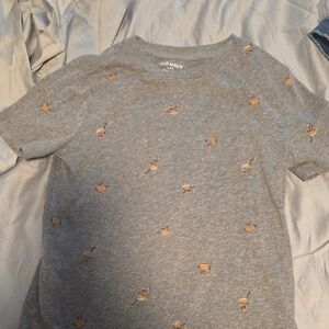 Old Navy Kids Gray Tee with Basketballs